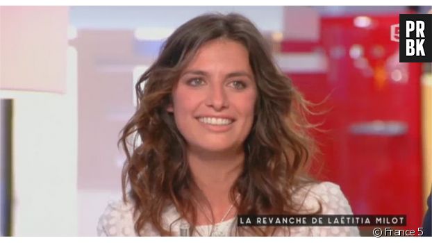 Laëtitia Milot émue aux larmes par un message de son mari Badri dans C à vous le 31 mars 2018 sur France 5