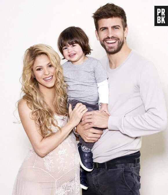 Shakira, Gérard Piqué et leur fils Milan