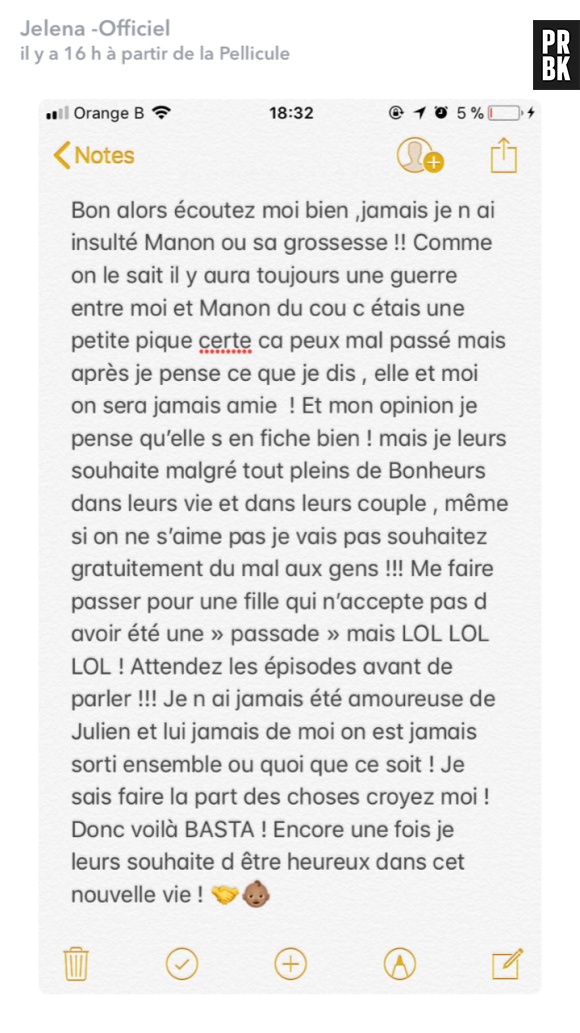 Jelena (Les Marseillais VS Le reste du monde) s'explique après son tacle envers Manon Marsault