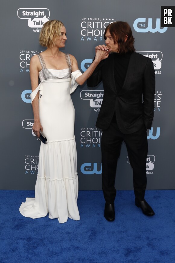 Norman Reedus et Diane Kruger aux Critics Choice Awards 2018 le 11 janvier