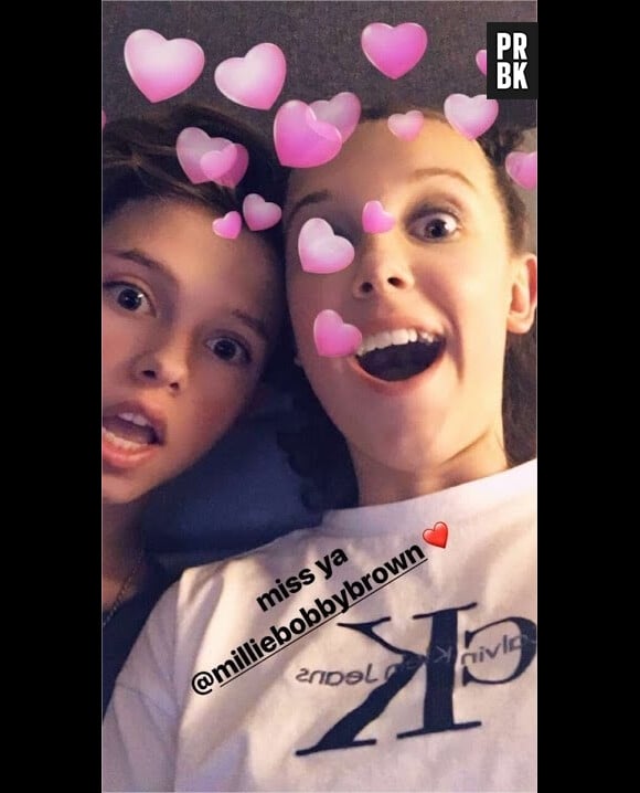 Millie Bobby Brown et Jacob Sartorius très proches sur Instagram Stories