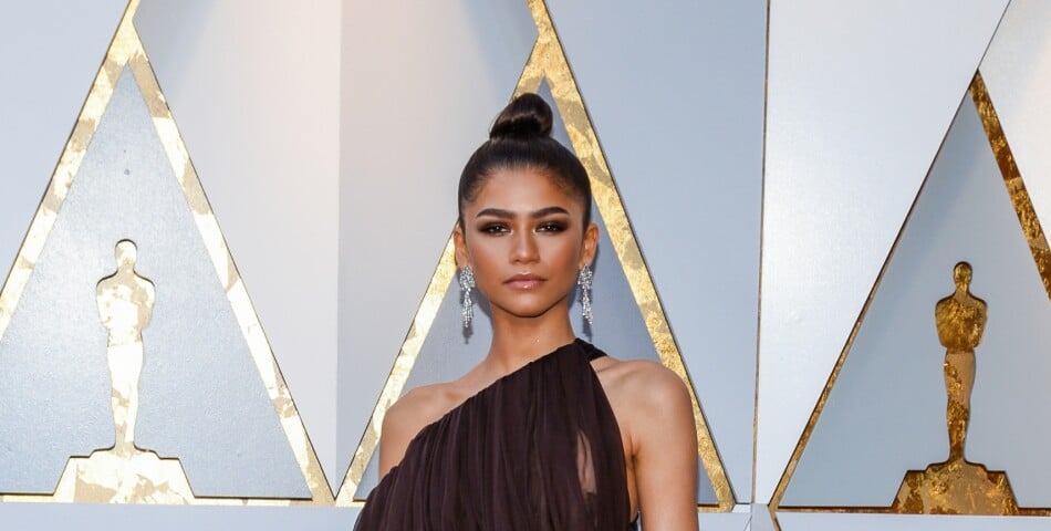 Zendaya sur le tapis rouge des Oscars le 4 mars 2018 à Los Angeles