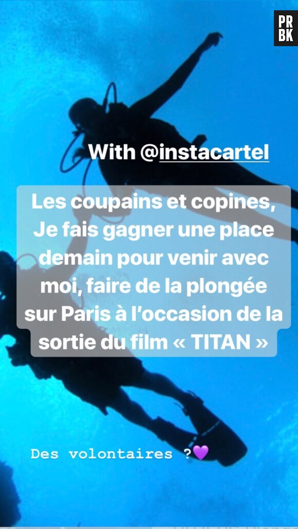 Mayada, Catia Cosmos, Un Malgache à Paris testent la plongée sous-marine comme les militaires du film Titan.