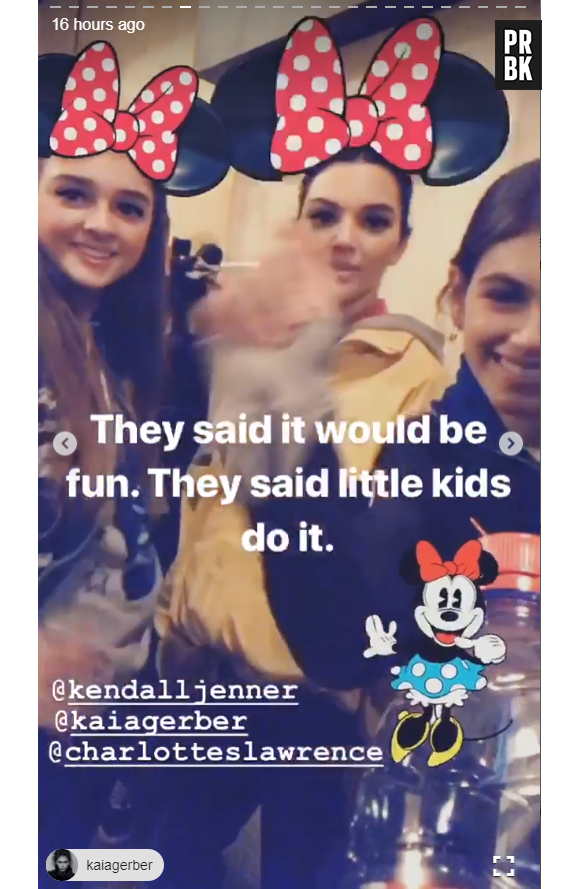 Kendall Jenner à Disneyland Paris avec ses amies