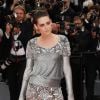 Kristen Stewart pose avant la projection de BlacKkKlansman à Cannes le 14 mai 2018