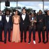 L'équipe de BlacKkKlansman à la projection du film à Cannes le 14 mai 2018