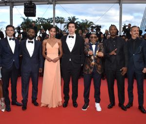 L'équipe de BlacKkKlansman à la projection du film à Cannes le 14 mai 2018