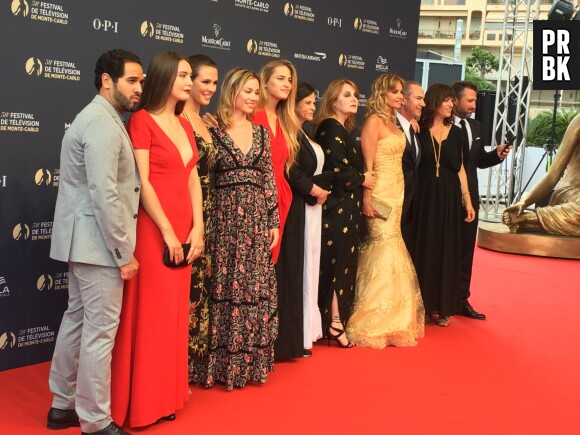 Les acteurs de Demain nous appartient à la cérémonie d'ouverture du Festival de télévision de Monte Carlo 2018