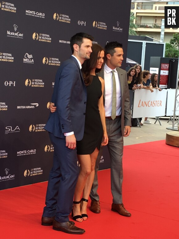 James Lafferty, Alexandra Park et Stephen Colletti à la cérémonie d'ouverture du Festival de Monte Carlo 2018