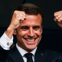 Les Bleus champions du monde : l&#039;explosion de joie d&#039;Emmanuel Macron fait rire les internautes