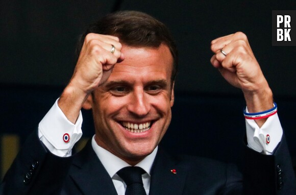 Les Bleus champions du monde : l'explosion de joie d'Emmanuel Macron fait rire les internautes