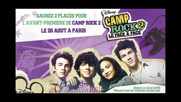 Camp Rock 2 Le Face à Face ... les dernières places à gagner