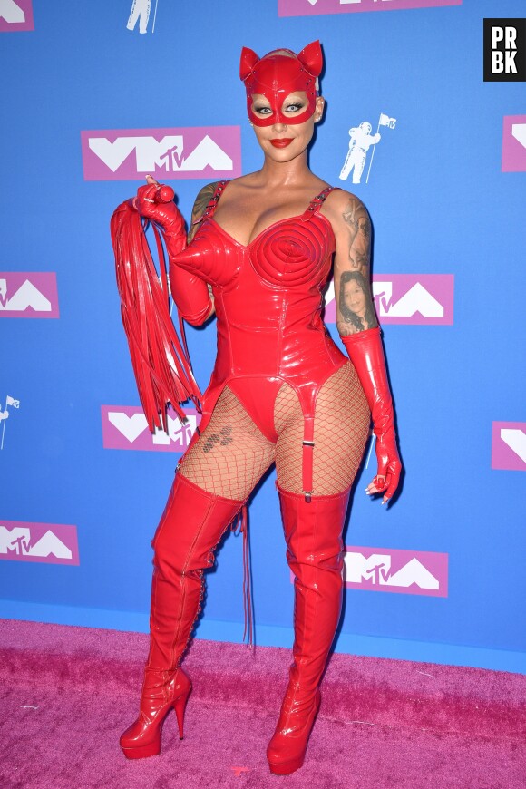 Amber Rose sur le red carpet des MTV VMA 2018.