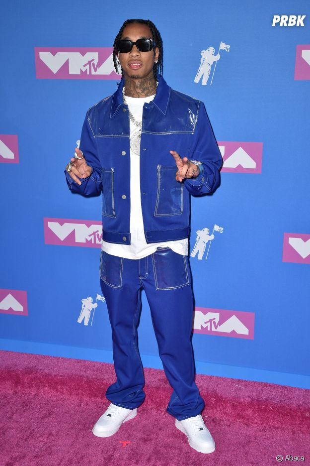 Tyga sur le red carpet des MTV VMA 2018.
