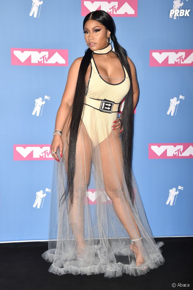 Nicki Minaj sur le red carpet des MTV VMA 2018.