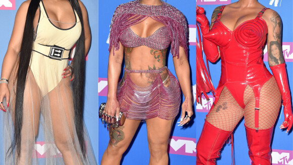 Nicki Minaj, Blac Chyna, Amber Rose... Les looks les plus sexy du red carpet des MTV VMA 2018