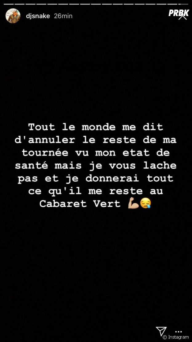 DJ Snake inquiète ses fans avec ce message