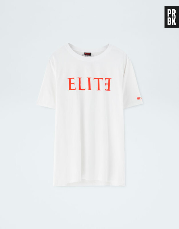 Elite x Pull & Bear : t-shirt blanc au logo rouge vendu 14,99€