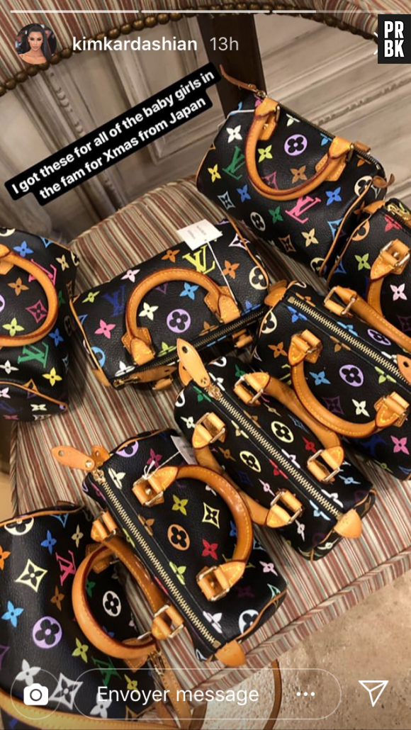 Kim Kardashian a acheté des sacs Louis Vuitton pour ses filles et ses nièces.