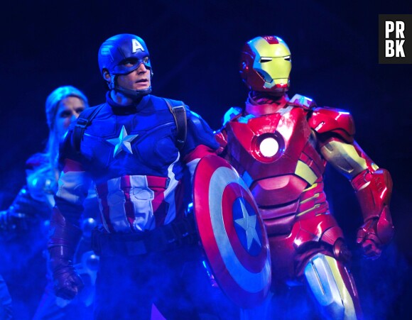 Disneyland Paris : le spectacle "Marvel : L'Alliance des Super Héros", avec Iron Man, Thor et Captain America