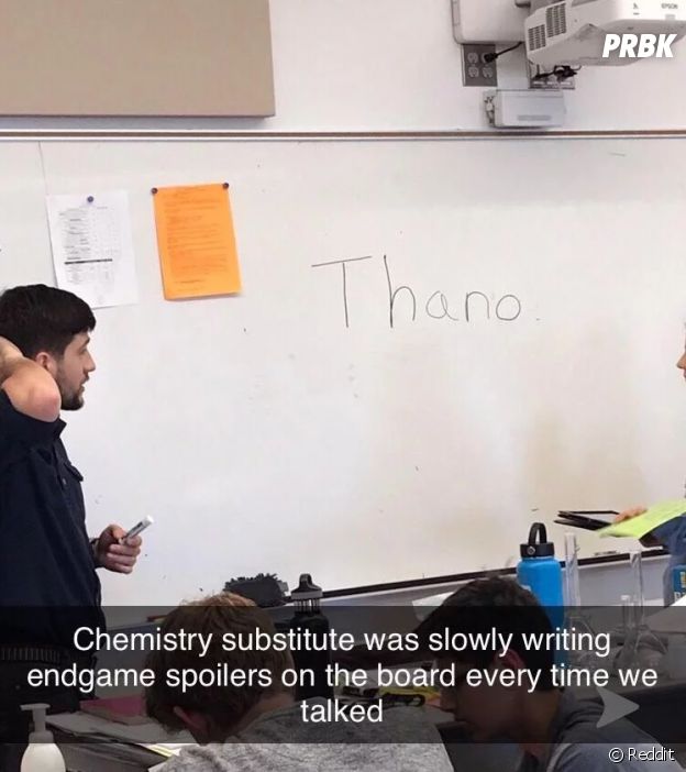 Avengers Endgame : des profs menacent de spoiler leurs élèves