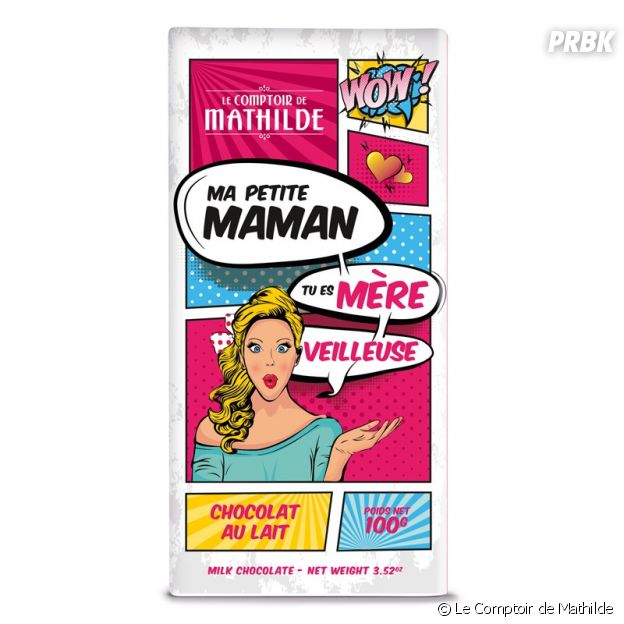 La tablette de chocolat au lait Le Comptoir de Mathilde