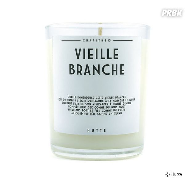 La bougie Hutte "Vieille branche"