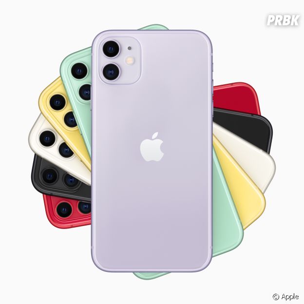 L'iPhone 11 sera dispo en 6 couleurs : mauve, jaune, vert, noir, blanc et rouge