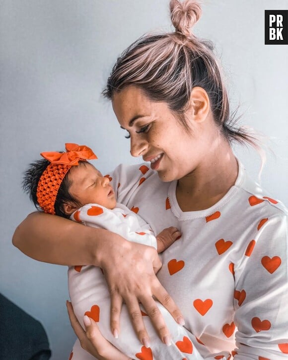 Carla Moreau maman d'une petite fille prénommée Ruby