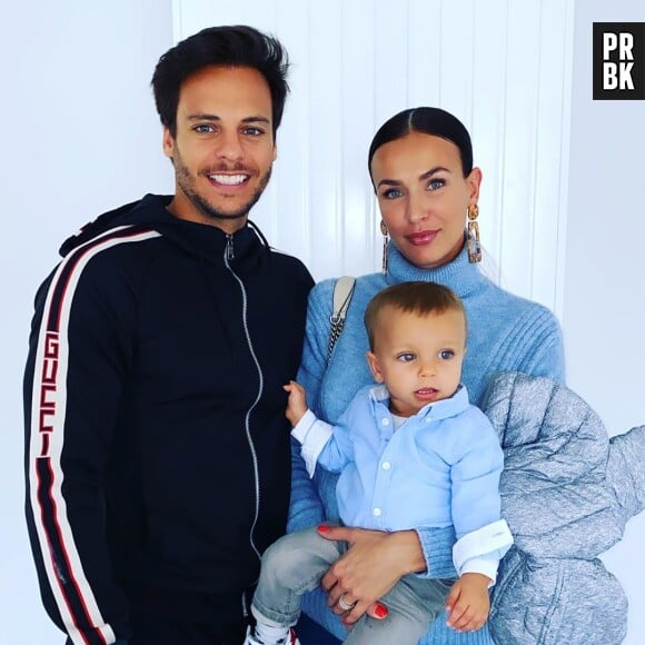 Julie Ricci avec son mari Pierre-Jean Cabrieres et leur fils Gianni