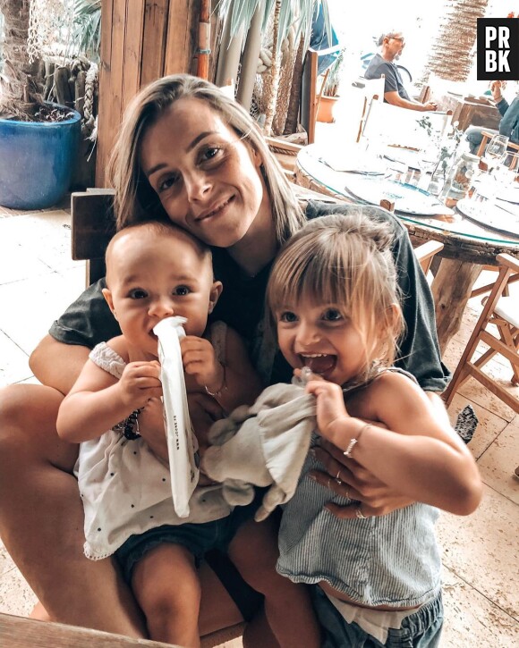 Alexia Mori avec ses filles Louise et Margot