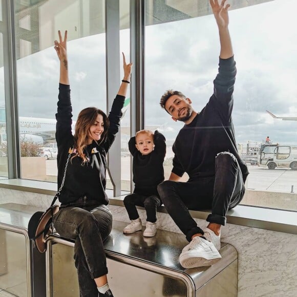 Julia Flabat et Eddy Papeoo avec leur fils Edan