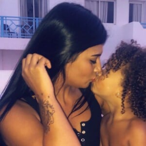 Jessica Da Silva avec sa fille Kiyara