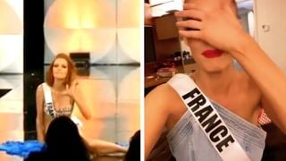 Miss Univers 2019 : Maëva Coucke chute violemment en plein défilé, elle réagit avec humour