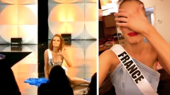 Miss Univers 2019 : Maëva Coucke chute violemment en plein défilé, elle réagit avec humour