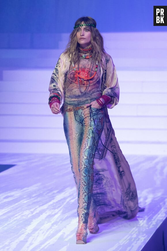 Paris Jackson lors du dernier défilé Haute-Couture de Jean-Paul Gaultier à la Paris Fashion Week