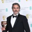 Joaquin Phoenix gagnant aux BAFTA 2020 le dimanche 2 février à Londres