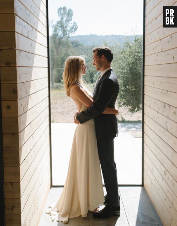 Melissa Benoist et Chris Wood lors de leur mariage en septembre 2019