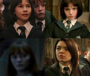 Harry Potter : Katharine Nicholson en haut à gauche, Genevieve Gaunt en haut à droite, Lauren Shotton en bas à gauche et Scarlett Byrne en bas à droite