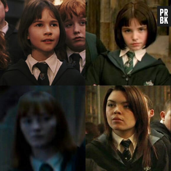 Harry Potter : Katharine Nicholson en haut à gauche, Genevieve Gaunt en haut à droite, Lauren Shotton en bas à gauche et Scarlett Byrne en bas à droite