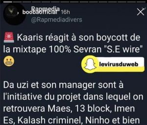 Kaaris boycotté de l'album 100% Sevran ? Da Uzi et Maes lui répondent, Booba se moque
