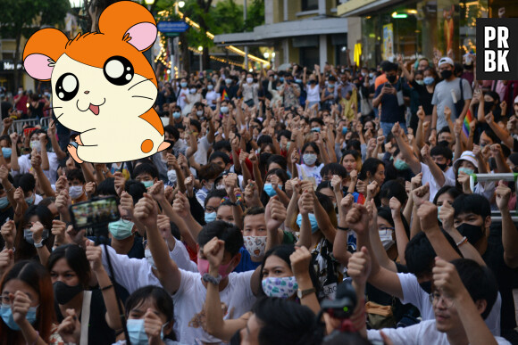 Hamtaro : le hamster du manga et des séries animées devient le symbole des manifestations à Bangkok, en Thaïlande