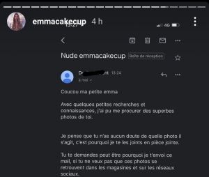 Emma CakeCup en larmes : elle révèle être victime de chantage