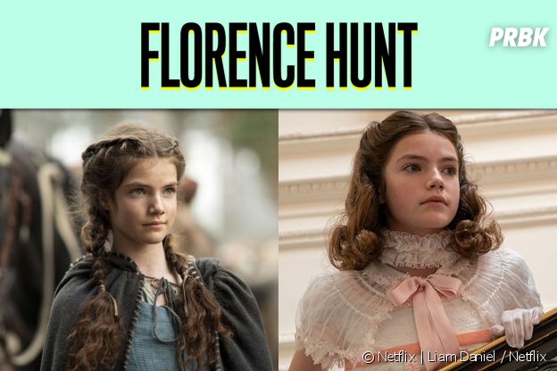 Florence Hunt dans son premier rôle vs dans La Chronique des Bridgerton