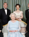 Le Prince Philip, la Reine Elisabeth 2 et leurs enfants