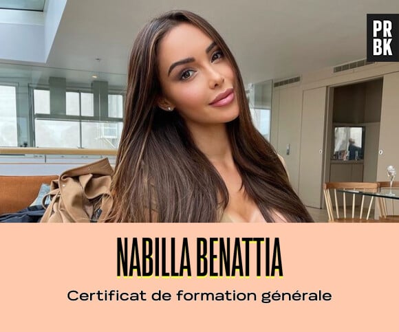 Nabilla a un certificat de formation générale