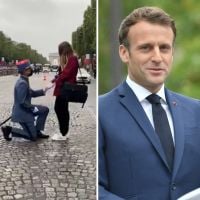 Un soldat fait sa demande en mariage en plein 14 juillet, Emmanuel Macron félicite le couple
