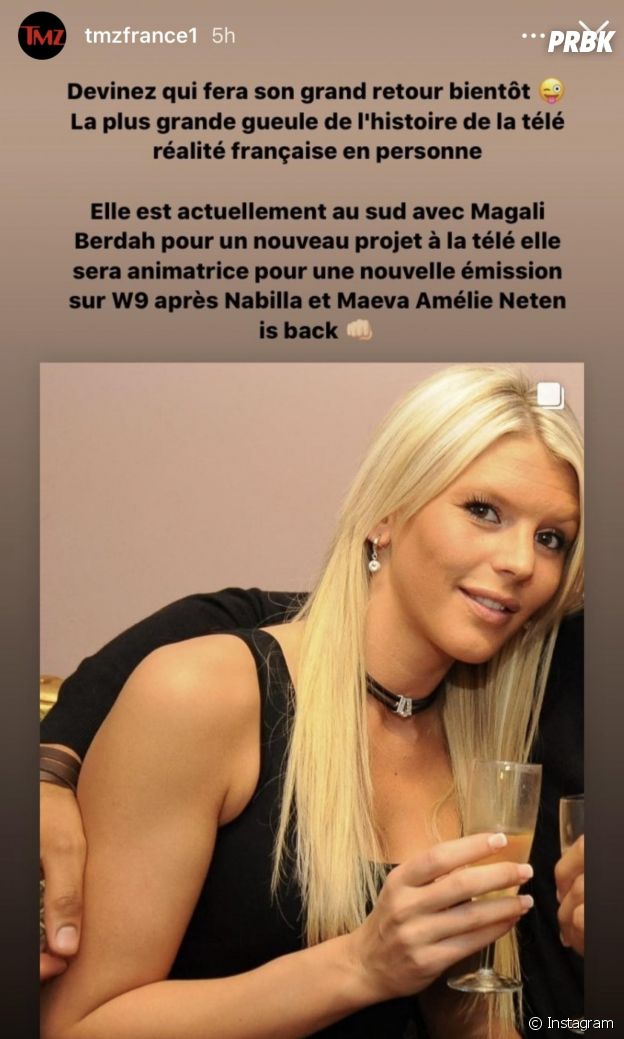 Amélie Neten de retour pour animer une nouvelle émission sur W9 ?