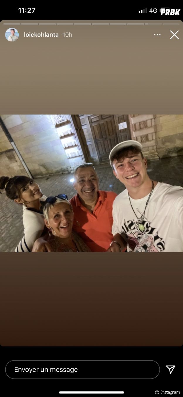 Loïc (Koh Lanta, La Légende) aux côtés des parents de Bertrand-Kamal, Annick et Samir, et de sa petite amie Lucie