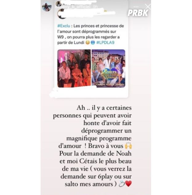 Beverly Bello réagit à la déprogrammation des Princes 9